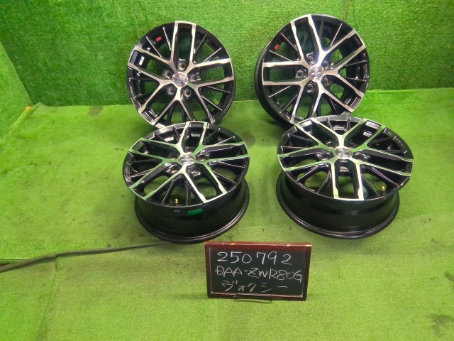 【中古】社外 16インチ ENKEI PCD100 5H ヴォクシー DAA-ZWR80G 外し 自社品番250792 202|くるまの110ばん