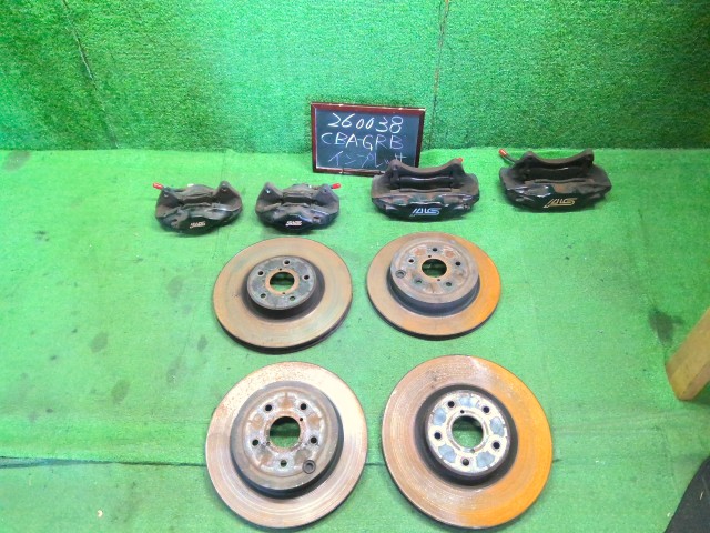 【中古】インプレッサ CBA-GRB キャリパー　ローター　前後　左右　セット 26300FE070 自社品番260038 51E