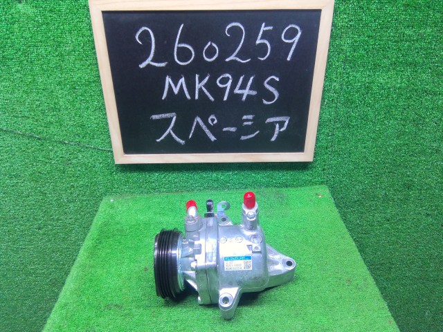 【中古】スペーシア 5AA-MK94S AC エアコン コンプレッサー 95200-59SE2 DENSO 自社品番260259 ZVR|くるまの110ばん