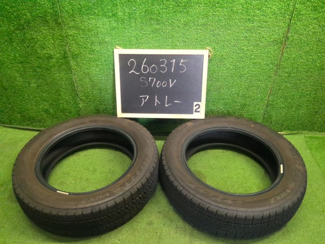 【中古】スタッドレスタイヤ 14インチ 24年製 ブリヂストン VRX2 2本 155/65R14 260315 R71｜くるまの110ばん 8,250円