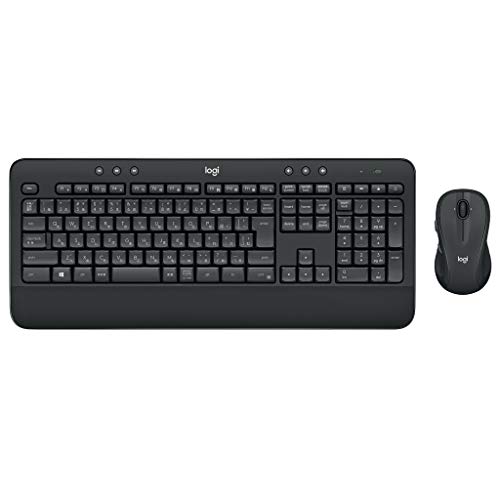 ロジクール マウス ワイヤレスキーボード セット MK545 静音 キーボード ワイヤレスコンボ パームレスト チルトレッグ搭載 長電池 送料無料