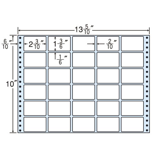 オリエント刷り上げる タックフォームラベル 13 5/10in ×10in 30面付(1容れもの500折) MX13P 貨物輸送無料