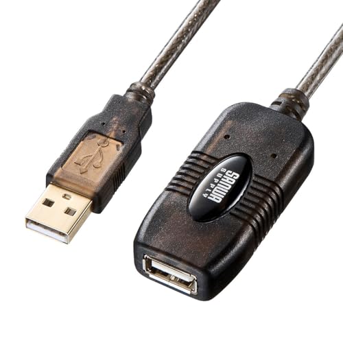 サンワサプライ 30m取りひろげるUSB2.0アクティブリピーターケーブル A牡-A刃針 KB-USB-R230 貨物輸送無料