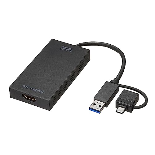 サンワサプライ USB A/Type-C両対応HDMIディスプレイアダプタ(4K/30Hz対応） USB-CVU3HD4 送料無料｜サトイチ商会