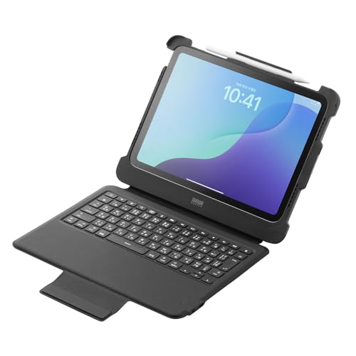 サンワサプライ iPad 第10世代・A16専用ケース付き一体型キーボード（Type-Cケーブル接続） SKB-IP8BK 送料無料