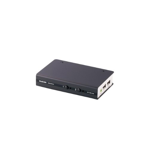 エレコム KVM取り替えっこ pcうつり変わり機 USB DVI 金棒引き 2台 KVM-DVHDU2 貨物輸送無料