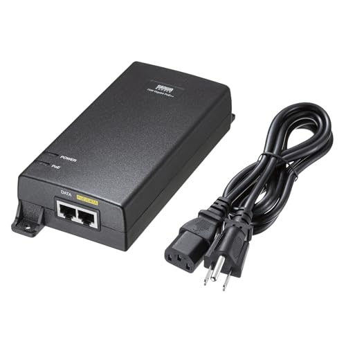 サンワサプライ PoEインジェクター（電源内蔵・IEEE802.3bt（75W）対応） LAN-GIHINJ6 送料無料