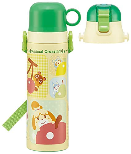 スケーター(skater) 子供用 ステンレス 水筒 2way 直飲み 580ml コップ飲み 570ml どうぶつの森 子供に優しい軽 送料無料