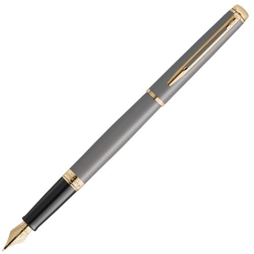 WATERMAN お水マン 筆 メトロポリタン エッセンシャル 石ころ薄墨色GT 細字 差し上げ物ボックス席入り口・入口 差し上げ物 御前上等 公 貨物輸送無料
