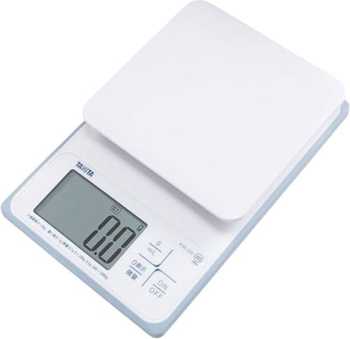 タニタ クッキングスケール キッチン はかり 料理 防水 デジタル 2kg 0.1g単位 KW-220 WH 洗えるキッチンスケール ホ 送料無料