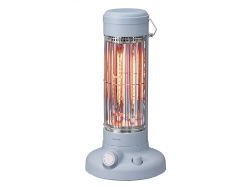 コイズミ カーボンヒーター 300W~600W オフタイマー付き ペールブルー KKH-0651/A 送料無料
