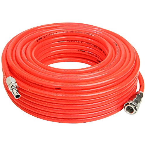 イーバリュー(E-Value) ウレタンエアホース 30m 常圧用 内径7.0mm×外径10.0mm クリアレッド EUH-30R 日本 送料無料