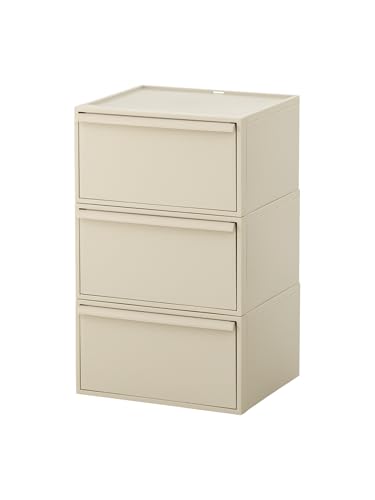 ライクイット (like-it) 収納ボックス クローゼットシステム ワイド (M) 3個組 べージュ CS-WD2 3P 約幅45x奥 送料無料 9,431円