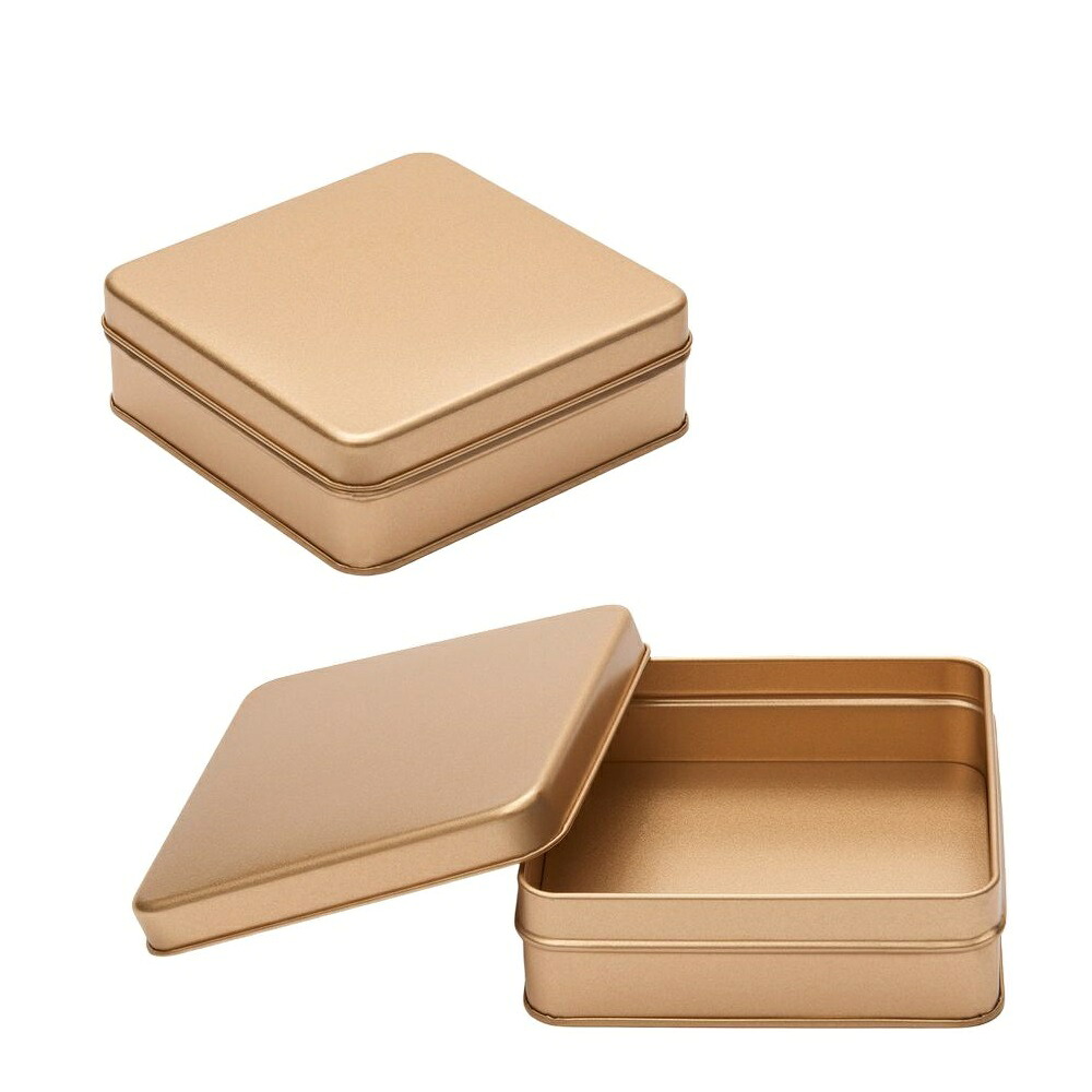 【取り寄せ品】無地缶　キャンディ　スクエア缶　ローズピンク　60個【スチール缶　角缶　角型　カラー無地　ラッピング　ギフト】｜サトーイク 18,469円
