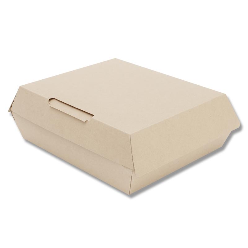 食品容器　ネオクラフトボックス　ランチボックス　Ｌ　１０枚【テイクアウト　サンドイッチ　ランチBOX】