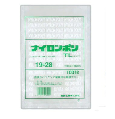 【ケース販売】ナイロンポリ　TLタイプ　19-28　1800枚 17,377円