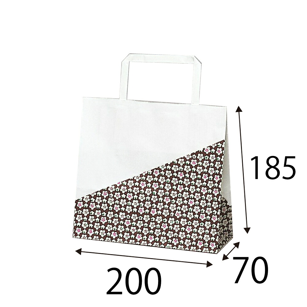 【ケース販売】紙袋　手提げ紙袋　ラッピーバッグ　NO.9　花林　400枚