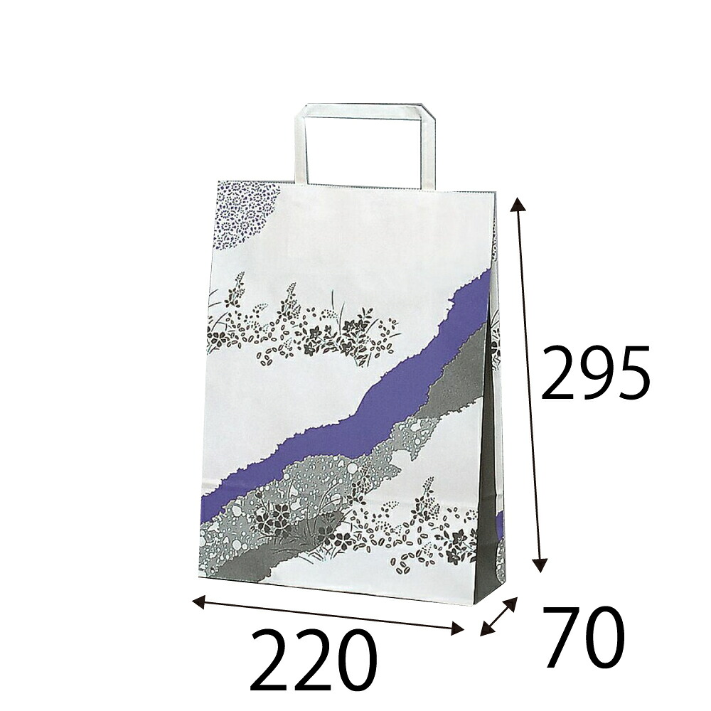 【ケース販売】紙袋　手提げ紙袋　ラッピーバッグ　ＳＳ&minus;２　セレモニー（哀悼）　300枚｜サトーイク