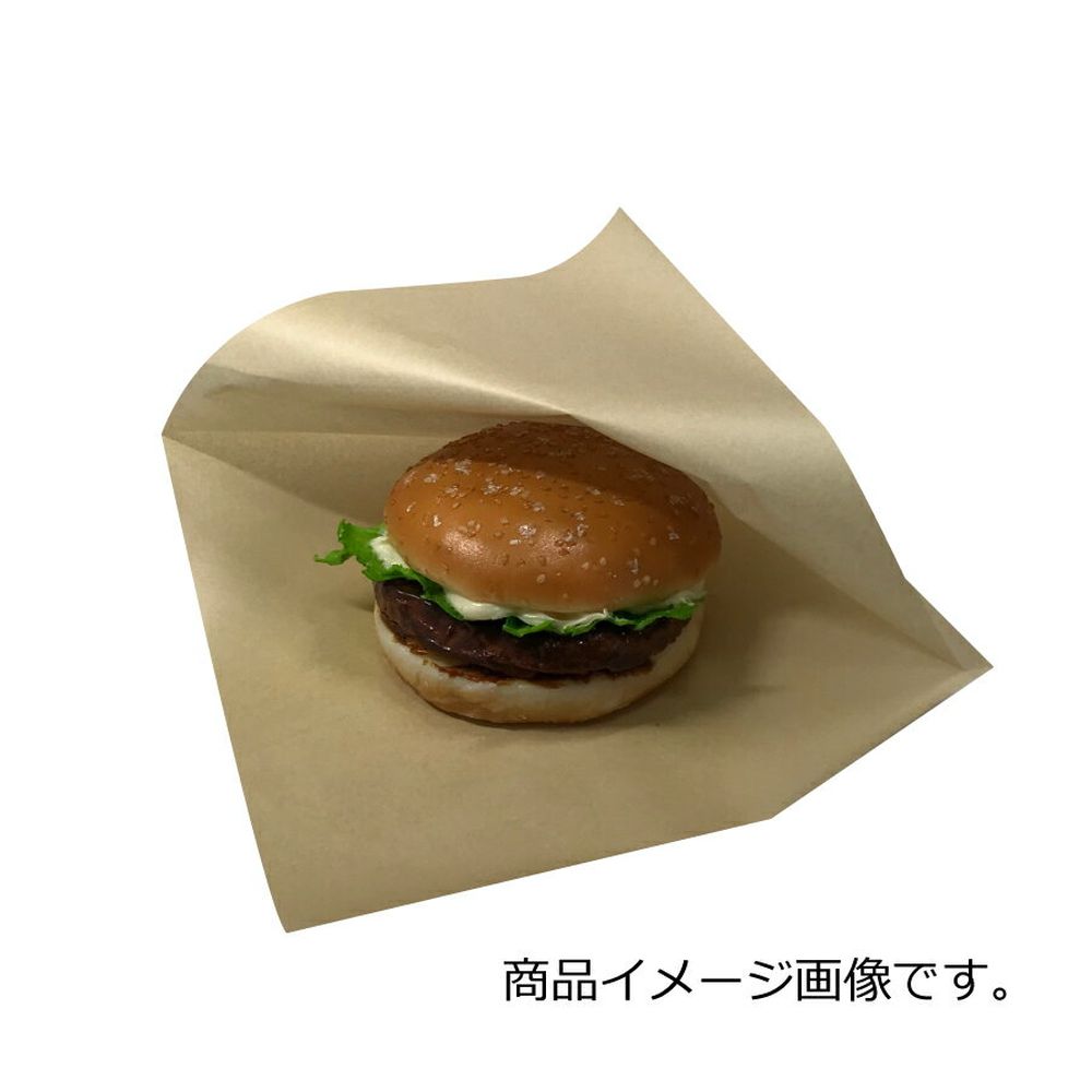 【ケース販売】バーガー袋 NO.20 未晒無地 3000枚 巾200×長さ202mm【茶 フード包材 業務用 ドーナツ袋 メロンパン袋 ハンバーガー袋、カレーパン袋 パン袋】|サトーイク