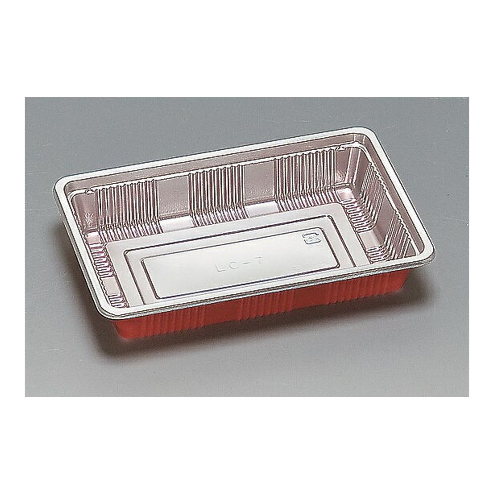 【まとめ販売】弁当・仕出容器　ＬＣ‐７　本体、ふたセット　1200枚　 外寸（208×131×深さ35)mm 【弁当容器 使い捨て 弁当箱 テイクアウト容器 お持ち帰り 容器 業務用 7号パック 赤飯パック　ディッシュ】