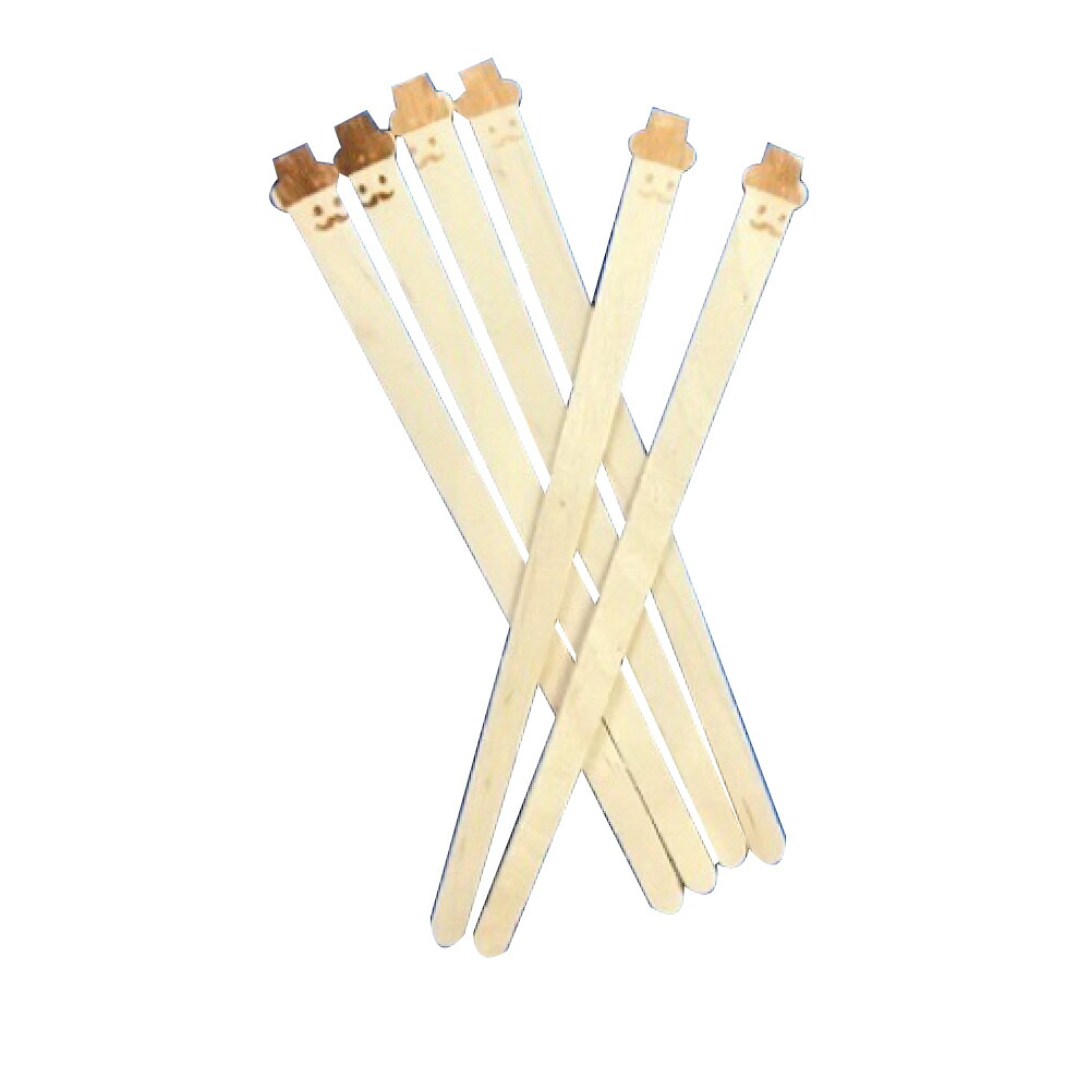 楽天市場 木製マドラー ひげ 140mm 100本 ウッドマドラー 使い捨て コーヒー ホットドリンク かわいい おしゃれ サトーイク