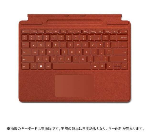 相応うマイクロソフト｜Microsoft Surface Pro Signature 鍵盤 罌粟 赤いこと 8XA-00039 日本語  定まり品ではありません