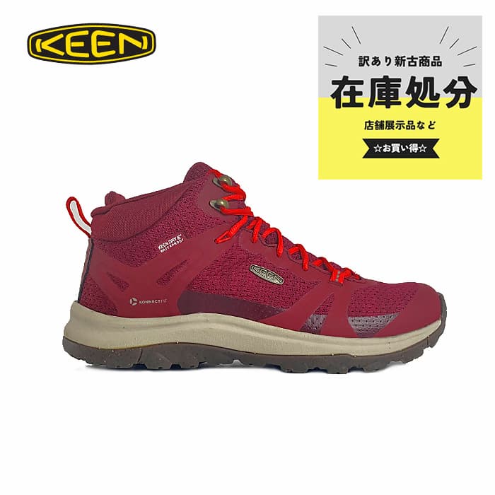 【箱不都合有・訳あり】KEEN キーン テラドーラ ツー ミッド お水校正刷り TERRADORA II MID WP レディース 雨合羽 山歩きシューズ 1025435