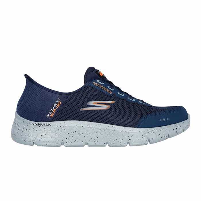 SKECHERS スケッチャーズ スリップインズ ゴーウォークフレックス Slip-ins GO WALK FLEX-100% WATERPROOF メンズ スニーカー ウォーキング 手を使わずに履ける 靴 シューズ ハンズフリー 幅広 ワイド 5E相当 216330WW-NVY