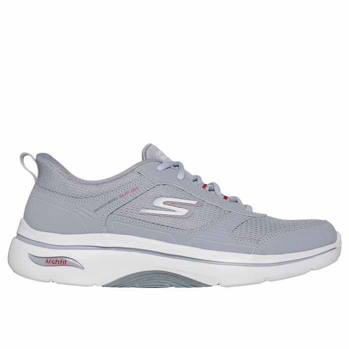 【箱ダメージ有】SKECHERS スケッチャーズ スリップインズ ゴーウォーク アーチフィット GO WALK ARCH FIT 2.0 メンズ スニーカー 手を使わずに履ける ハンズフリー 216650-LTGY