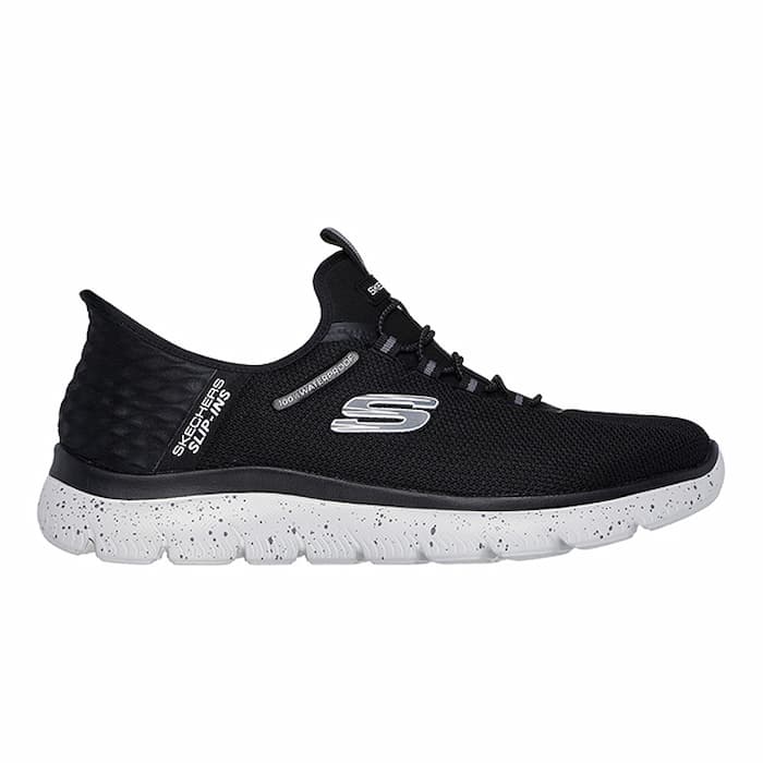 【箱不都合有】SKECHERS スケッチャーズ スリップインズ SUMMITS CORBOS お水校正刷り メンズ スニーカー 雨合羽 広々とした ハンズフリー 4E 232962W-BKGY