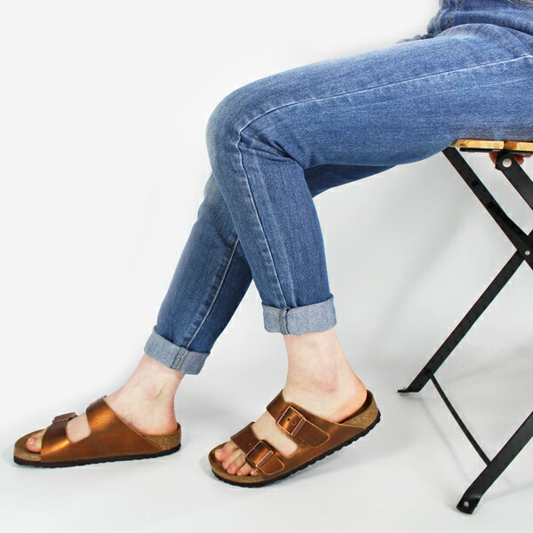 クーポン発行 Birkenstock ビルケンシュトック アリゾナ Arizona レディース サンダル コンフォートサンダル ナロー幅 幅狭 レッドゴールド 22 5 25 0 超人気の Success Tours Com