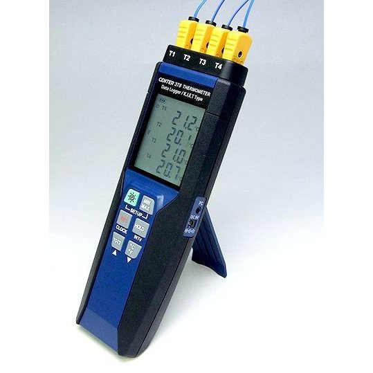 サトテック 4ch見聞ロガー熱度計 CENTER378（K熱素線検出器2本つき）位置づける器専門職会社佐藤商事の日本語取りまわし言いあらわす書
