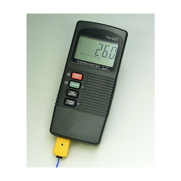サトテック デジタル2ch温度計TM-925(K熱電対素線センサ1本つき)|測定器専門の佐藤商事 店
