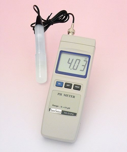 サトテック pH計ひと肌照合のしるし MJ-120A（ひと肌・頭皮・紙・食料雑貨類・布など境界線の外側用pH位置づける器） ペーハー