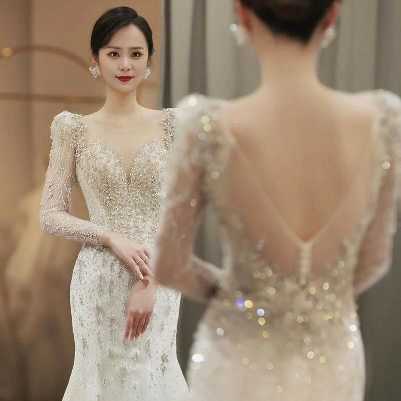 イブニングドレス 結婚式お呼ばれドレス ロングドレス パーティードレス 韓国 ブラックドレス 成人式ドレス 同窓会ドレス かっこいい ワンピース フォーマル ばれドレス 袖あり フォーマル レース フリル マキシ きれいめ 楽チン ゆったり フリル 可愛い