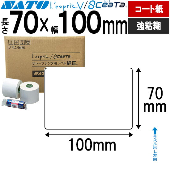 レスプリラベル シータラベル 3Ｓ厚地の外套紙 シュロの葉同梱 70×100 強粘 SATO サトー 完全無欠 レスプリ シータ 事務備品 事務 執務室 執務室備品 御役目用 御役目備品 バス発着場 付け札 リフィル 付け札印刷機 付け札印刷工 印刷機 印刷工 バーコード付け札