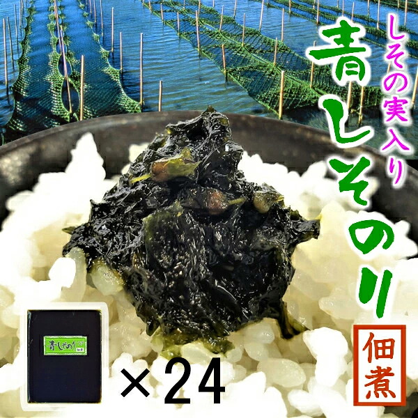 海苔 佃煮 【ご飯のお供にぴったり！ 青しそのり佃煮 しその実入り 100g×24袋 セット】のり 青海苔 青しそ 送料無料 お試し 青海苔 青のり あおのり あおさのり 海苔の佃煮 つくだに ご飯のお供 ご飯のおとも ご飯の友 御飯の友 お取り寄せ 青さ
