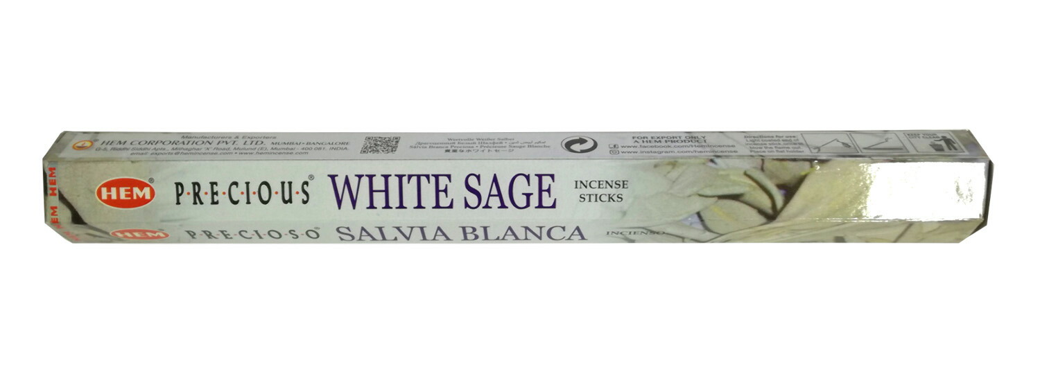 楽天市場】お香 スティック HEM ホワイトセージ 浄化用 インド香
