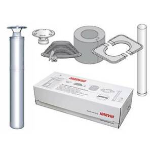 【国内店卸し資産即納】サウナ用 煙り出し書き割り（しろがね色）HARVIA WHP1500 Sauna Chimney Set