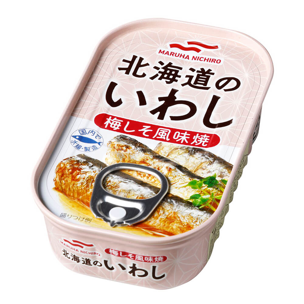 楽天市場】マルハニチロ 北海道のいわし 梅しそ風味焼(85g*3缶セット