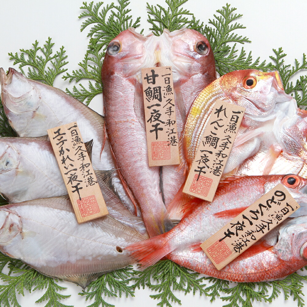 岡富商店「一日漁」恵比寿 (甘鯛/えてかれい/のどぐろ/れんこ鯛)一夜干し詰め合わせ 冷凍便 送料無料(一部地域を除く) 干物 熨斗対応可 中元 歳暮