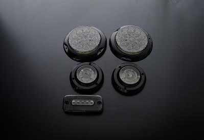 MotorFarm (モーターファーム）ジムニー汎用ＬＥＤテールランプセット スモーク ブラックベゼル［L］