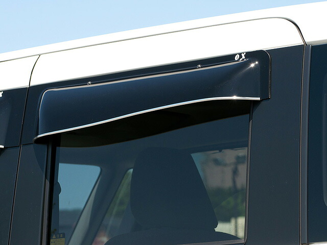 オックスバイザー（OXバイザー） サイドバイザー （ドアバイザー） ブラッキーテン ムーヴ L150S・L152S・L160S リア用 BLR-118【受注生産品約2週間】