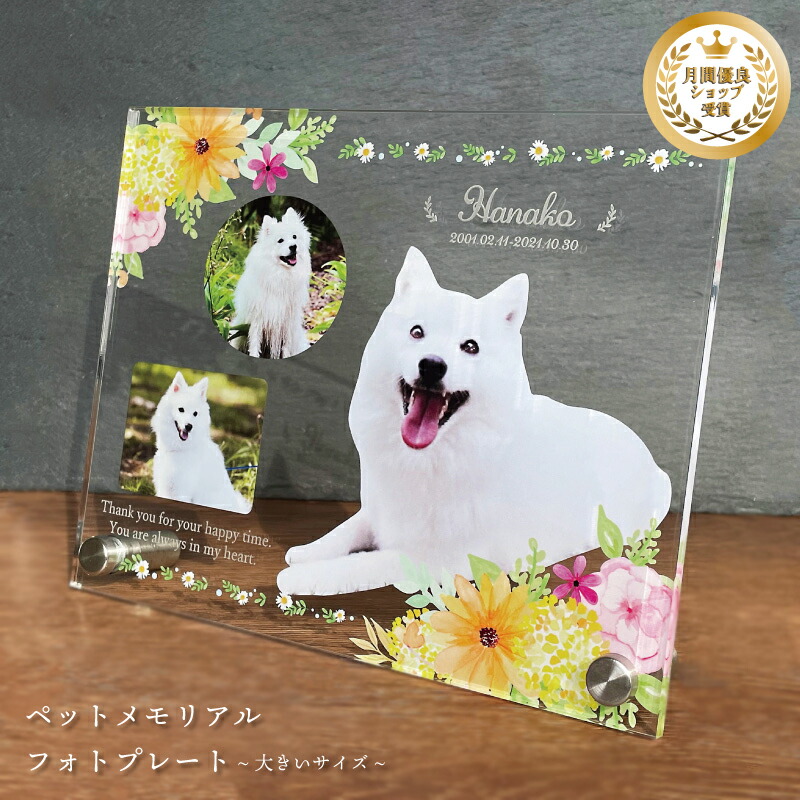 愛玩動物 写真絵お皿【ヴィタミンお花】 馬鹿でかい大いさ 犬 猫 愛犬 愛猫 愛玩動物 メモリアル メモリアルグッズ グッズ 活動写真 お悔やみ お自責の念 差し上げ物 愛玩動物グッズ 愛くるしげ 購入注文お手伝いさん 事あたらしい  遺影 仏具 位牌 愛玩動物供養 不死化 生まれ落ちる日 活動写真立て 写真絵 忘れ形見