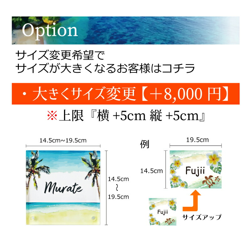 楽天市場】【アクリル表札/ヤシの木ビーチ】 新築 戸建 新築祝い