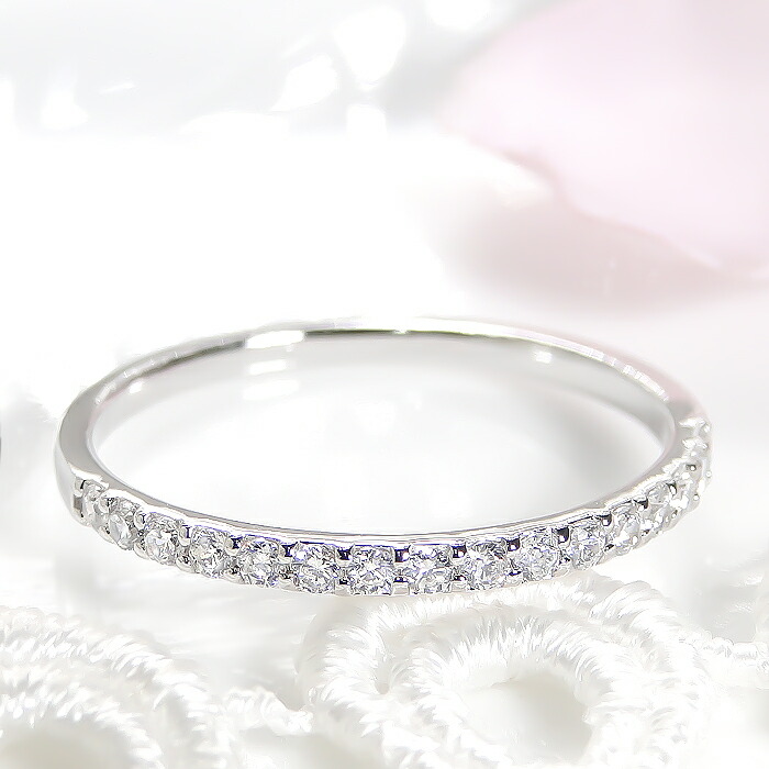 楽天市場】pt900【1.0ct】ダイヤモンド ミル打ち フルエタニティ