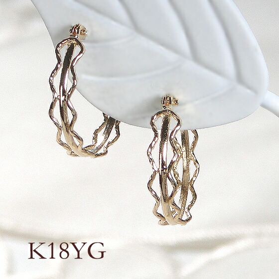 楽天市場】K18YG 白蝶貝 半円ピアス18金 白蝶貝ピアス k18 半球