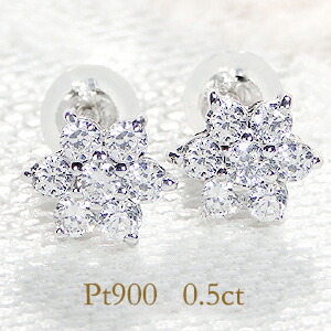 楽天市場】K18WG ピンクサファイア ダイヤモンド フラワー ピアス18金