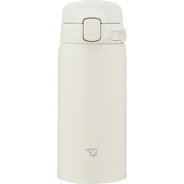 象印 ステンレスマグ 360ml シームレス・ワンタッチ コクーンホワイト SU-BA36-WM 【_