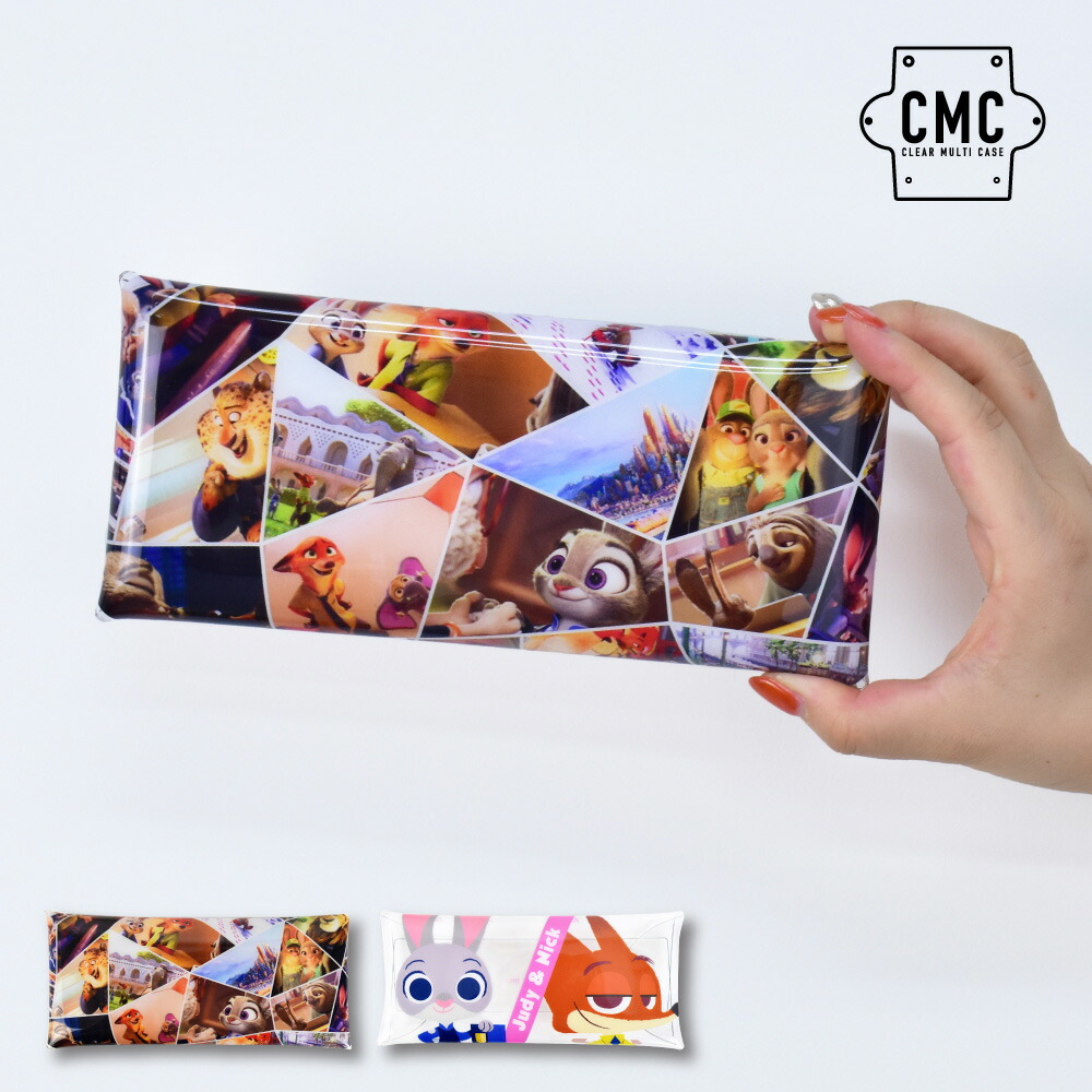 楽天市場 ディズニー ペンケース 筆箱 小物入れ クリアマルチケース Lサイズ レディース 女子 女の子 ズートピア ジュディ ニック メンズ 男子 男の子 ブランド キャラクター かわいい 可愛い シンプル トレンド 多機能 人気 洗える フル オープン ｓａｙａ Collection